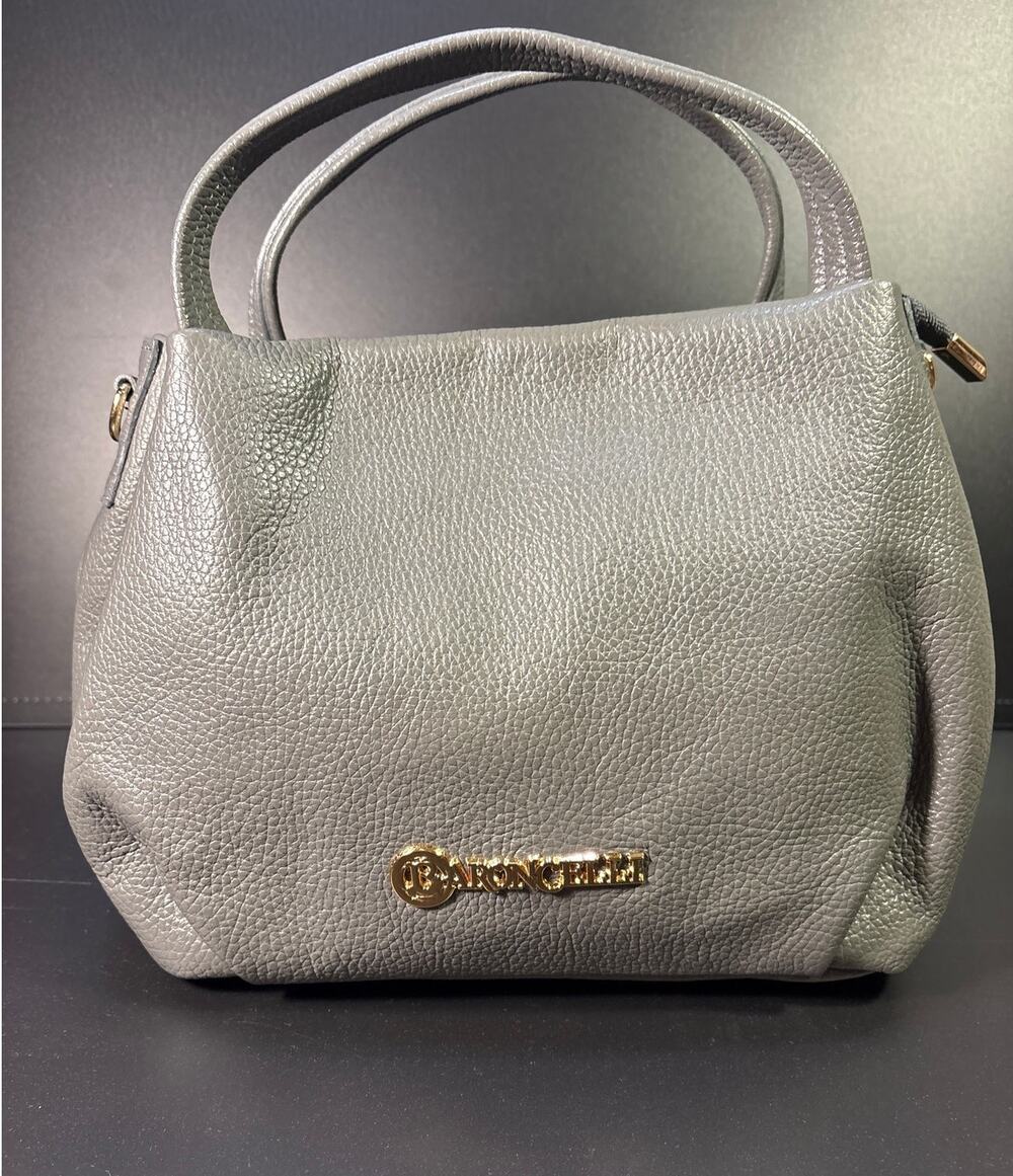 Baroncelli Italian Leather Purse Genuine Soft Leather Medium Size Bag